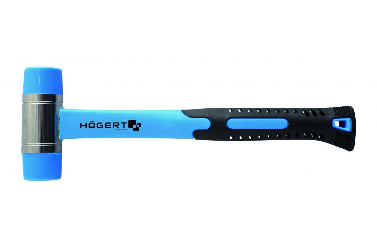Рихтувальний молоток 600 г зі скловолоконною ручкою Hogert (HT3B048), фото 1
