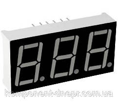 Індикатор 3 розряди 0.4"Червоний, анод, чорний фон KL-4031-BSR, фото 1