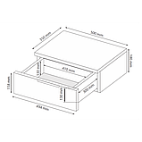 Тумбы подвесные 1Ш (2ШТ) Дони (Миро-марк) 500х350х180 мм, фото 2
