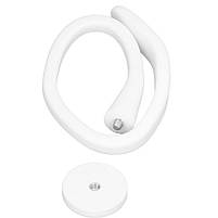 Магнітний тримач дверцят пральної машини захист від цвілі та вологи. Гнучкий фіксатор люка білий, фото 2