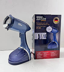 Ручний вертикальний відпарювач Zepline ZP-206, 3000 Вт, 500 мл, з насадкою-щіткою, синій