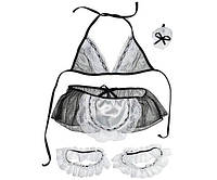 Эффектное белье горничная короткий костюм горничной служанки одежда для ролевых игр костюм для секса