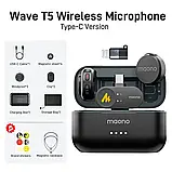 Maono Wave T5 петличний мікрофон Type-C для iPhone та Android + перехідник з Lightning, фото 7