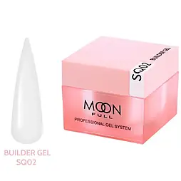 Гель для нарощування Moon Full Builder Gel 30ml №SQ02 ніжно-молочний без HEMA та TPO, гіпоалергенний