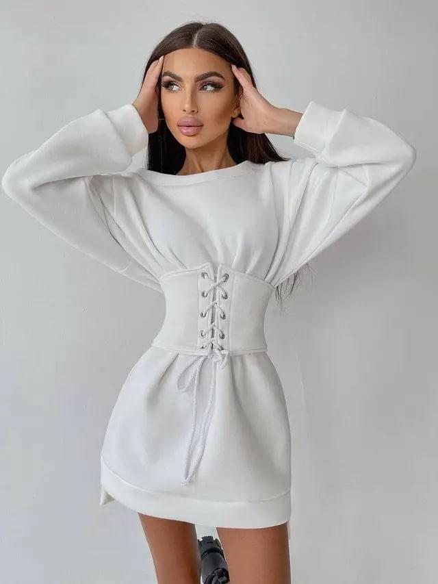 Сукня фліс з корсетом, фото 1