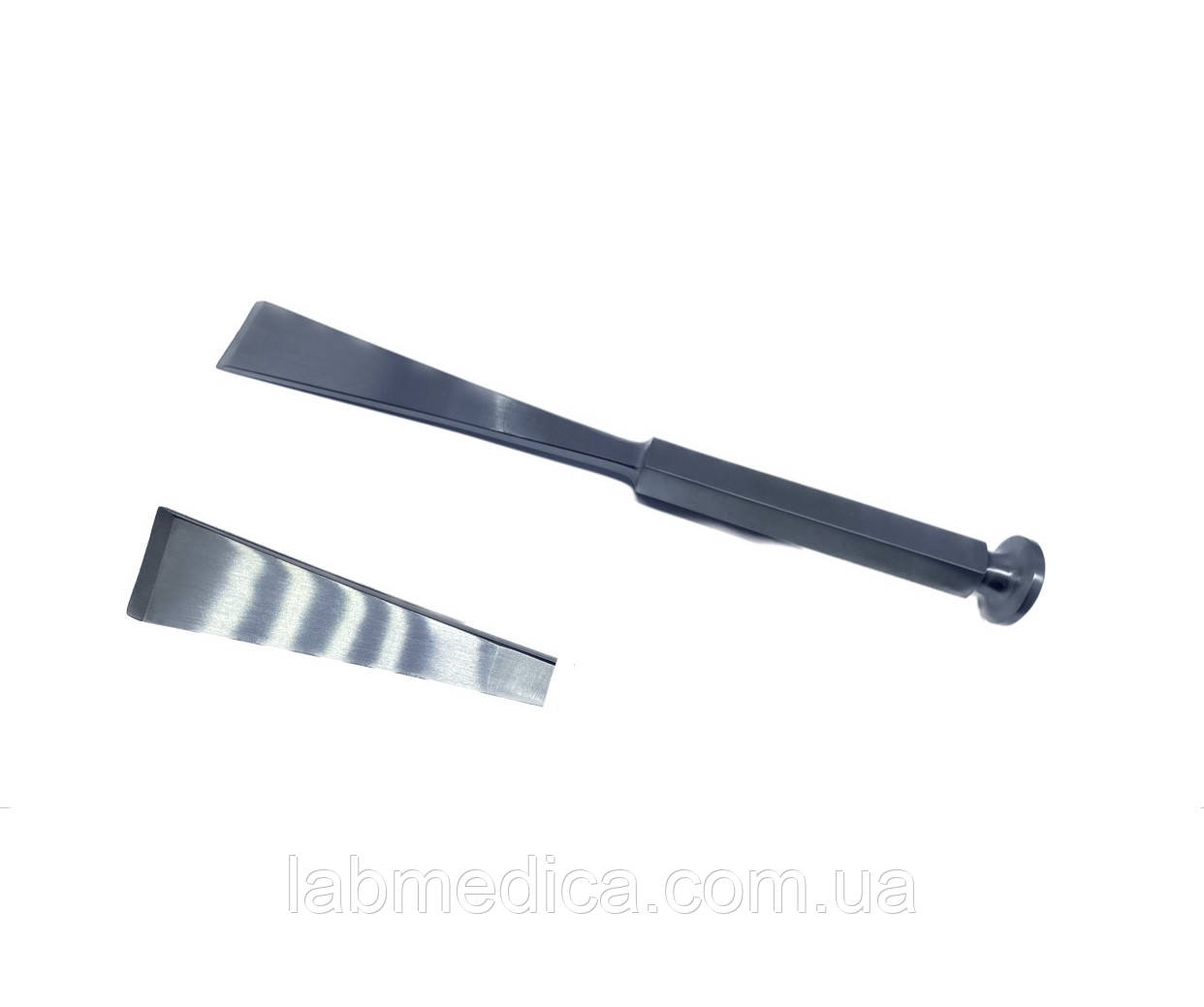 Долото медичне пласке по Stille з шестигранною ручкою та одностороннім заточуванням SURGIWELOMED. Розмір 20, фото 1