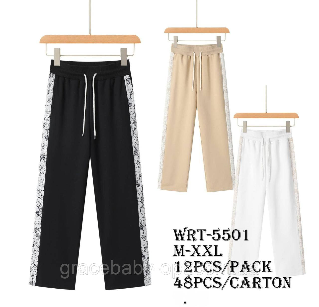 Спортивні штани жіночі оптом, Glo-story, М-2XL pp, № WRT-5501, фото 1