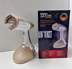 Ручний вертикальний відпарювач Zepline ZP-206, 3000 Вт, 500 мл, з насадкою-щіткою, кремовий