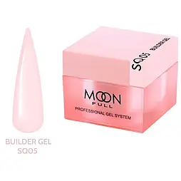 Гель для нарощування Moon Full Builder Gel 30ml №SQ05 ніжно-рожевий без HEMA та TPO, гіпоалергенний