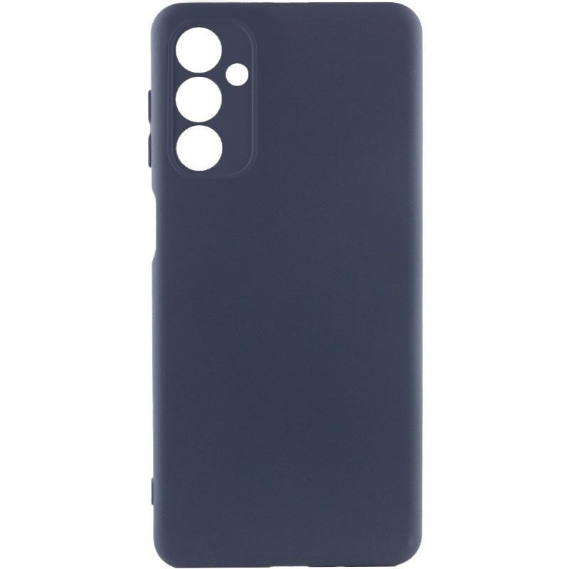 Чохол GETMAN Liquid Silk Full Camera для Infinix Hot 60 Pro | TPU + Мікрофібра Синій / Midnight Blue, фото 1