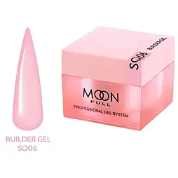 Гель для нарощування Moon Full Builder Gel 30ml №SQ06 лілово-рожевий без HEMA та TPO, гіпоалергенний