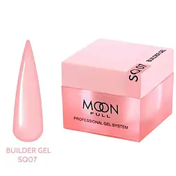 Гель для нарощування Moon Full Builder Gel 30ml №SQ07 коралово-рожевий без HEMA та TPO, гіпоалергенний