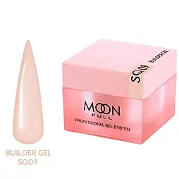 Гель для нарощування Moon Full Builder Gel 30ml №SQ09 ніжно-бежевий без HEMA та TPO, гіпоалергенний