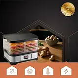 Сушарка для грибів, овочів і фруктів RUHHY 400 Вт – потужна, містка та економна, фото 8