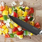 Набір кухонних ножів Royalty Line RL-NC07B, 7 предметів з обертовою підставкою, нержавіюча сталь, фото 6