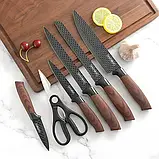 Набір кухонних ножів Royalty Line RL-DC07B , 7 предметів з обертовою підставкою, нержавіюча сталь, фото 3