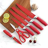 Набір кухонних ножів Royalty Line RL-NC07R , 7 предметів з обертовою підставкою, нержавіюча сталь, фото 5