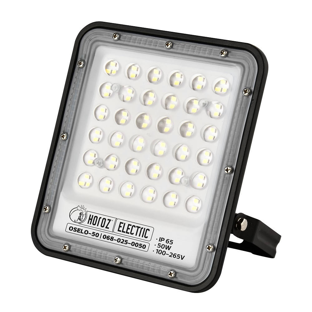 Світлодіодний прожектор HOROZ ELECTRIC OSELO-50 50W 6400K, фото 1