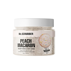 Крем-скраб для рук і тіла з ароматом персикового макарона Mr.SCRUBBER Peach Macaron, 250 мл (Mr1131)