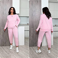 Жіночий костюм з двонитки, з кофтою (літо/осінь)