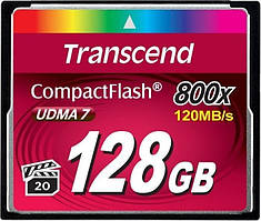 Картка пам'яті CompactFlash 128 GB Transcend Premium 800x (TS128GCF800)
