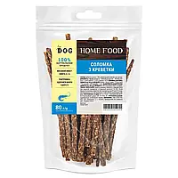 Ласощі для собак Хом Фуд  Соломка з креветки, 80 г