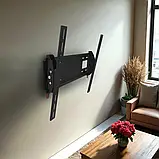 🖤Кронштейн для LED-телевізора та монітора TV DASH D-55 26"-55" настінне кріплення з функцією нахилу, Чорний, фото 3