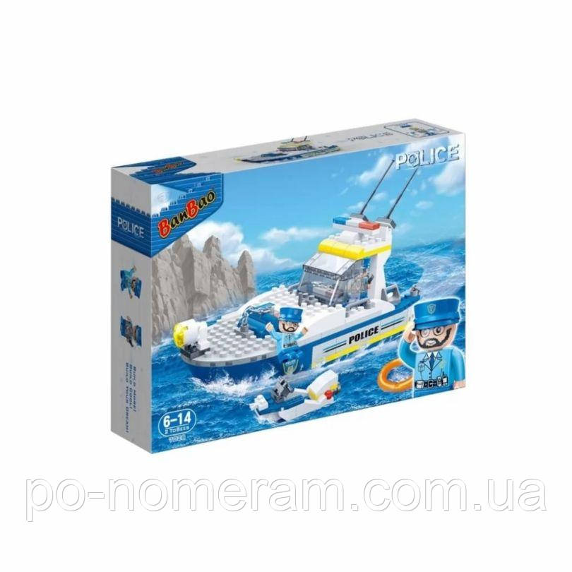 Конструктор Поліція Катер (7028) 240 дет. настільна гра, фото 1