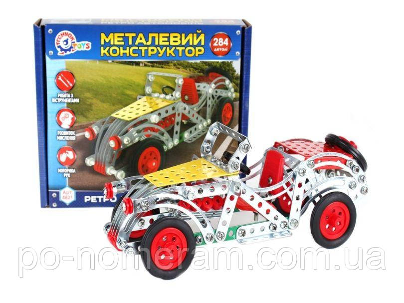 ТехноК Конструктор металевий (MTH-4821) Ретро автомобіль настільна гра, фото 1