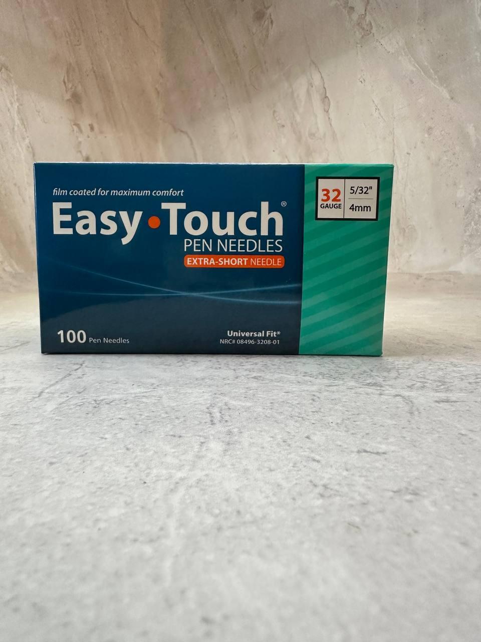 Інсулінові голки Easy Touch 4 мм/32G для шприц-ручки, фото 1