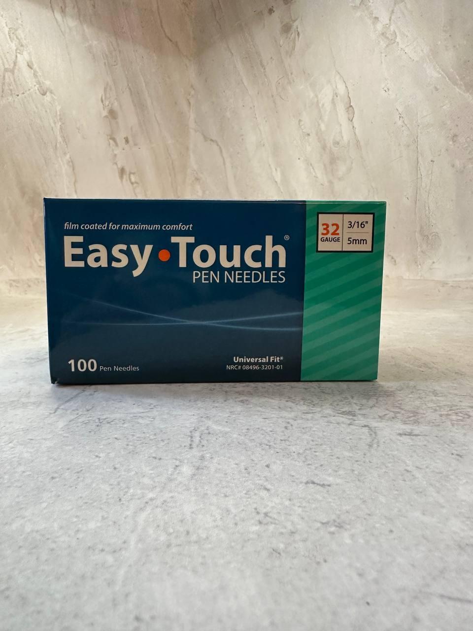 Інсулінові голки Easy Touch 5 мм/32G для шприц-ручки, фото 1