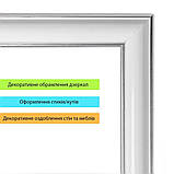 Молдинг 3000х20х8,5 мм Білий зі сріблом SW-00002674, фото 5