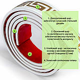 Молдинг 3000х50х6 мм Білий із золотом SW-00002688, фото 3