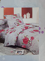 Полуторний комплект постіль "Марія" з натуральних тканин, сатин