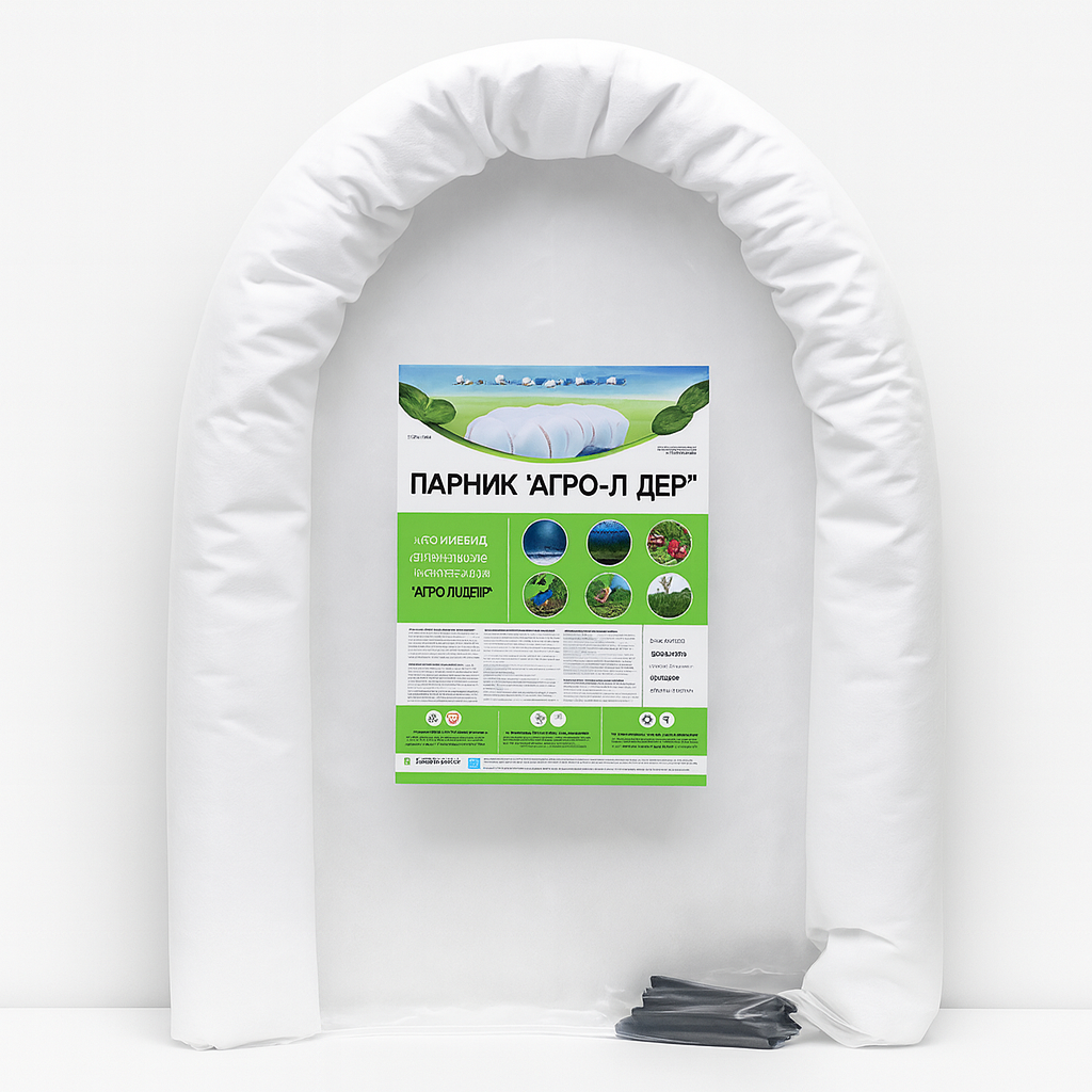 Тепличка 6 м "Гігант" (160 см ширина, 120 см висота) (міні-теплиця). Щільність 60 г/м2. З агроволокна.