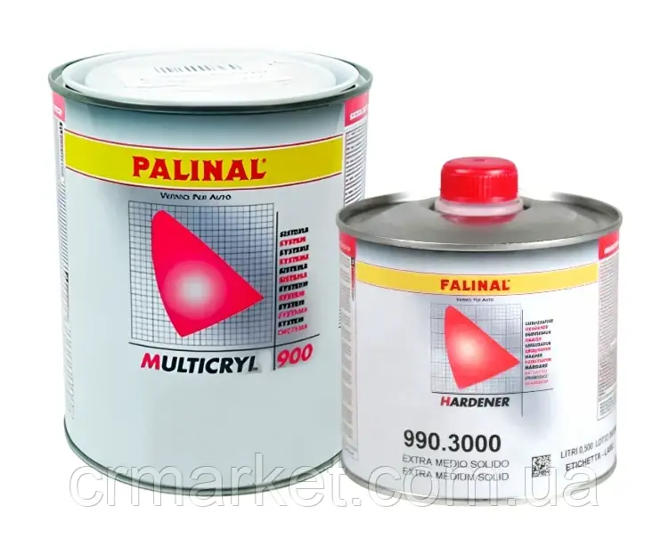 Автоемаль 2К PALINAL (в асортименті) акрилова BLANC BANQUISE CITROEN EWP, 1л + затв. 0,5л, фото 1