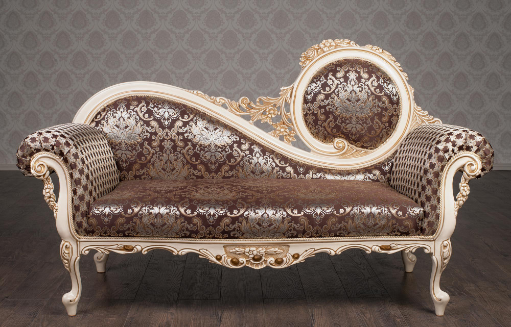 Диван класичний двомісний в стилі Бароко Софа (преміум клас) натуральне дерево, фото 1