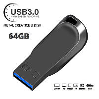 Флеш накопитель USB 3.0 флешка 64 ГБ металлическая