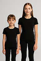 Футболка для дівчинки спортивна (бавовна + еластан)