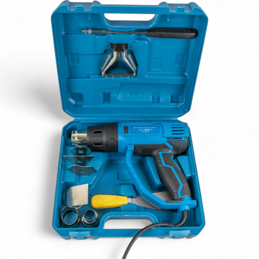 Технічний фен KRAISSMANN 2002 HLP 3С (набір насадок, 3 режими, КЕЙС)