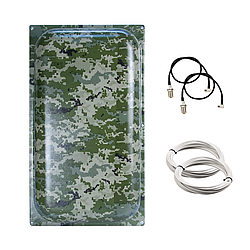 4G антенний комплект 4G антена Maxi MIMO Мілітарі 22 Дб з кабелем та перехідниками