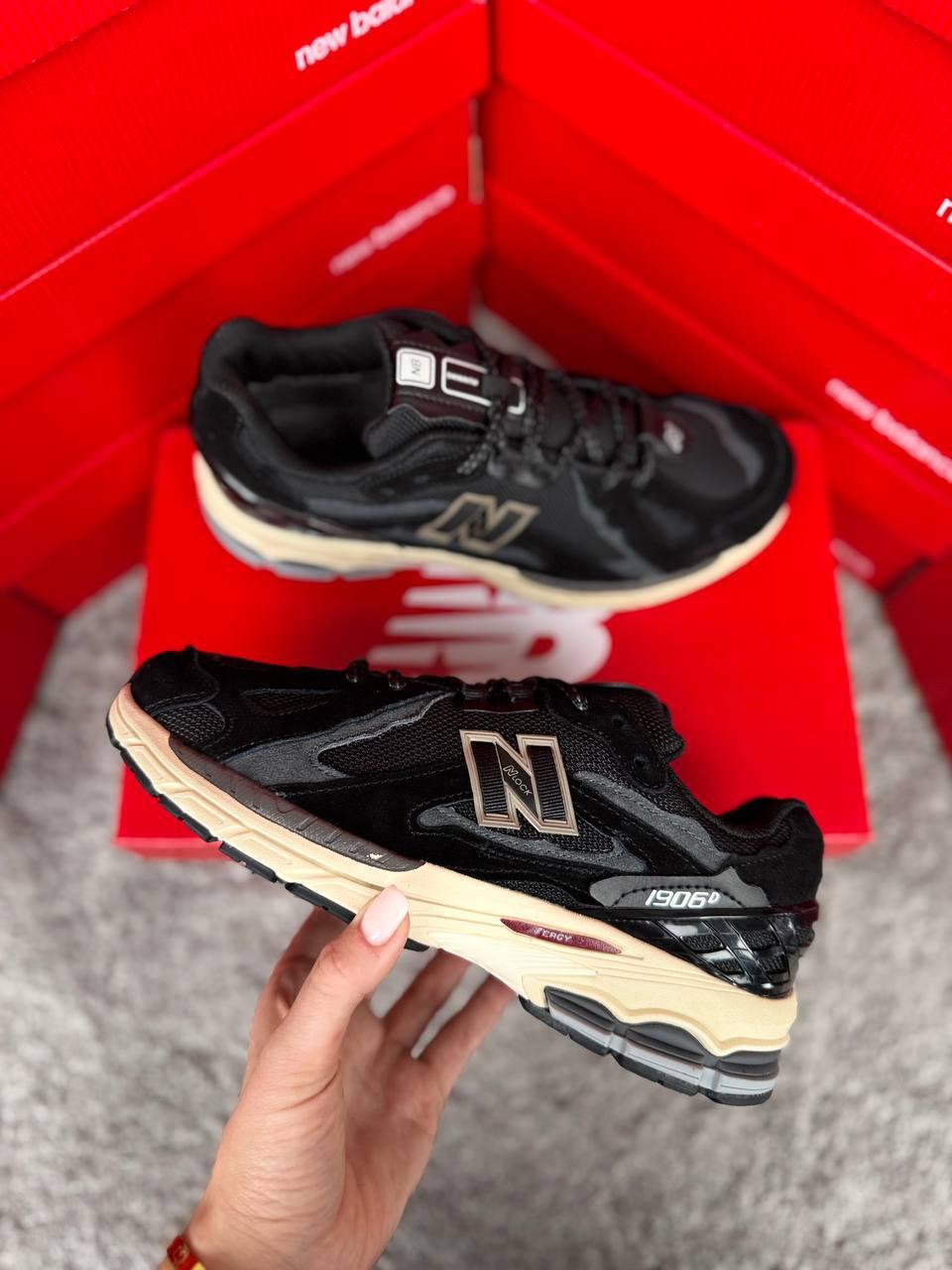 Чоловічі кросівки New Balance 1906D GTX Black Beige, кеди замша водонепроникний текстиль. Чоловіче взуття, фото 1