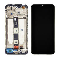 Дисплей для Xiaomi Redmi 9A/9C з чорним тачскрином і корпусною рамкою