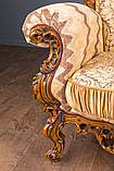Диван класичний двомісний в стилі Бароко Мадонна (преміум клас) натуральне дерево, фото 9