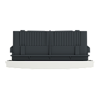 Щит пластиковий Easy9 EU, врізний, 1 ряд 8 модулів, димчасті двері