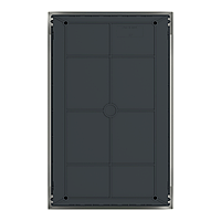 Щит пластиковий Easy9 EU, врізний, 3 ряди по 12 модулів, димчасті двері