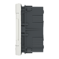 Щит пластиковий Easy9 EU, врізний, 1 ряд 8 модулів, білі двері