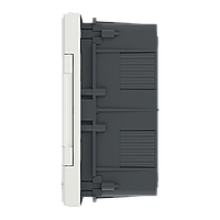 Щит пластиковий Easy9 EU, врізний, 1 ряд 12 модулів, білі двері
