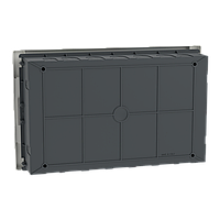 Щит пластиковий Easy9 EU, врізний, 1 ряд 18 модулів, білі двері