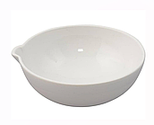 Чаша випарювальна (75 мл.) круглодонна з носиком / ПОРЦЕЛЯНА